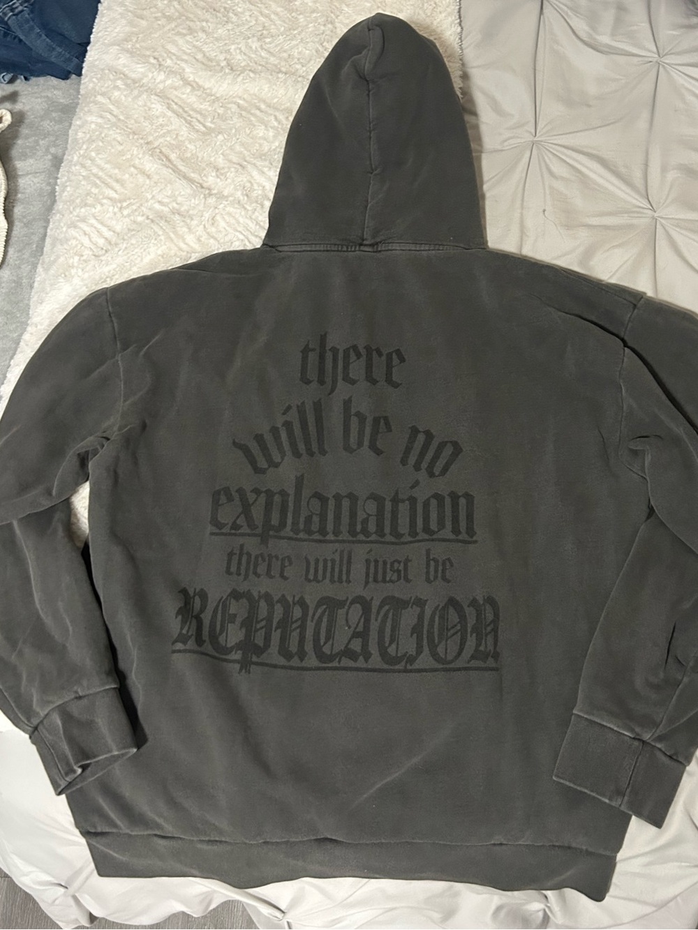 Taylor Swift Dark Gray Reputation Hoodie - Picture 6 of 8